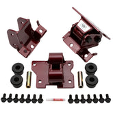 Wehrli Custom Fab 2001-2010 DURAMAX HD ENGINE MOUNTS WCFab Red
