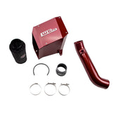 Wehrli Custom Fab 2001-2004 LB7 Duramax 4" Intake Kit with Air Box Stage 2 WCFab Red