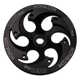 Wehrli Custom Fab 2001-2016 Duramax Twin CP3 Pulley Deep Offset Black Anodized Finish