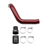 Wehrli Custom Fab 2004.5-2005 LLY Duramax Passenger (Cold) Side 3" Intercooler Pipe WCFab Red