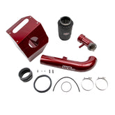 Wehrli Custom Fab 2017-2019 Duramax L5P 4" Stage 2 Intake Kit WCFab Red
