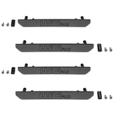 Wehrli Custom Fab Billet Marker Light Delete Kit - 2020-2024 GMC 2500 / 3500 HD - With Logo - Fine Texture Black