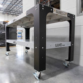 Wehrli Custom Fab Modular Steel Work Bench Top/Shelf Kit, 32" x 90" x .120" Thick, ONE STAINLESS STEEL, ONE CUSTOM COLOR