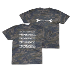 Toddler Camo Firepunk Wrench T-Shirt
