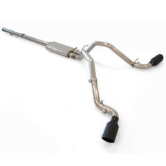 Exhaust Cat Back w/tips Pol/Blk 09-13