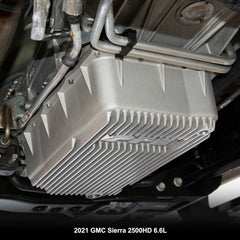 2020-2023 GM 6.6L Duramax w/ 10L1000 Transmission - Heavy-Duty Cast Deep Transmission Pan Brushed