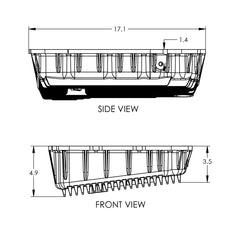 2007-2022 Ram Pickup 2500 w/ 68RFE Transmission Heavy-Duty Cast Aluminum Transmission Pan Brushed