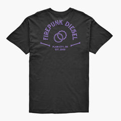 Firepunk Clutch & Steel Black and Purple T-Shirt