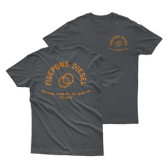 Firepunk Clutch & Steel Gray/Orange T-Shirt