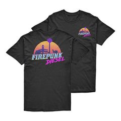 Firepunk Plain City Retro T-Shirt