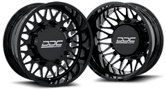 Dually Wheels The Mesh Forged 22x8.25 8x170 Black/Mill SS Fronts 99-04 Ford F-350 DDC Wheels