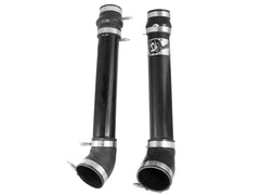 Advanced FLOW Engineering BladeRunner 3-1/2 IN Aluminum Cold Charge Pipe Black 46-20067-B