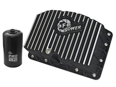 Advanced FLOW Engineering aFe POWER Pro Series Engine Oil Pan Black w/Machined Fins 46-70322
