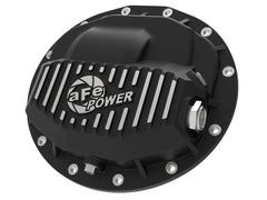 Advanced FLOW Engineering Pro Series Front Differential Cover Black w/Machined Fins 46-70402