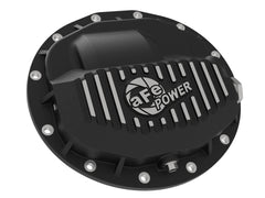 Advanced FLOW Engineering Pro Series Front Differential Cover Black w/Machined Fins 46-70402