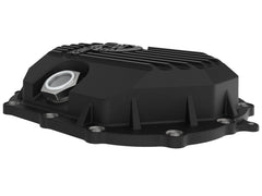 Advanced FLOW Engineering Pro Series Front Differential Cover Black w/Machined Fins/Gear Oil 46-71051B