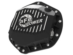 Advanced FLOW Engineering Pro Series Rear Differential Cover Black w/Machined Fins 46-71060B