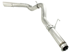 Advanced FLOW Engineering Large Bore-HD 5 IN 409 Stainless Steel DPF-Back Exhaust System w/Polished Tip 49-42016-P