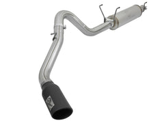 Advanced FLOW Engineering MACH Force-Xp 4 IN 409 Stainless Steel Cat-Back Exhaust System w/Black Tip 49-42056-B