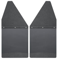 Husky Liners Kick Back Mud Flaps 12" Wide - Black Top and Black Weight 17101