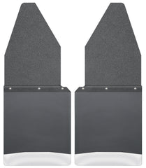 Husky Liners Kick Back Mud Flaps 12" Wide - Black Top and Stainless Steel Weight 17104