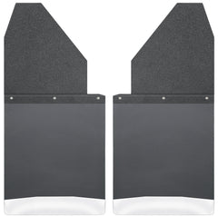 Husky Liners Kick Back Mud Flaps 14" Wide - Black Top and Stainless Steel Weight 17111