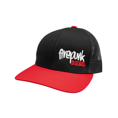 Firepunk Red/Black Meshback Snapback Hat