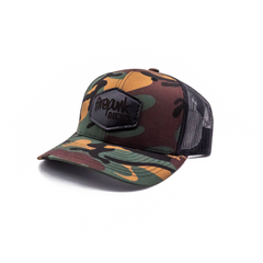 Firepunk Leather Patch Camo Hat