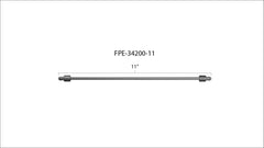 11 Inch High Pressure Fuel Line 8mm x 3.5mm Line M14 x 1.5 Nuts Fleece Performance