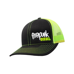 Firepunk Neon Green Meshback Snapback Hat