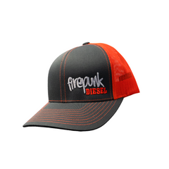 Firepunk Neon Orange Meshback Snapback Hat