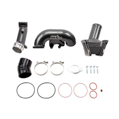 Wehrli Custom Fab 2006-2007 LBZ Duramax High Flow 3" Y-Bridge Kit, Fine Texture Black