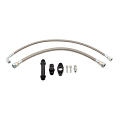 Wehrli Custom Fab Cummins High Mount 2nd Gen Swap Oil Feed & Drain Line Kit