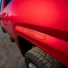 Wehrli Custom Fab Billet Marker Light Delete Kit - 2020-2024 GMC 2500 / 3500 HD - With Logo - Paint to Match