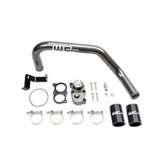 Wehrli Custom Fab 2006-2010 LBZ/LMM Duramax Top Outlet Billet Thermostat Housing and Upper Coolant Pipe Kit for DUAL CP3Grape Frost