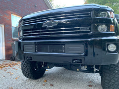 Wehrli Custom Fab 2015-2019 Chevy 2500/3500 Front Bumper Valance Filler Panel Kit, With Tow Hook Holes. Raw paint to match