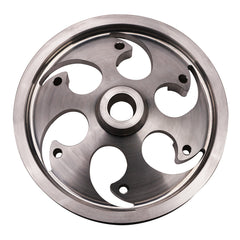 Wehrli Custom Fab 2001-2016 Duramax Twin CP3 Pulley Deep Offset Raw Finish