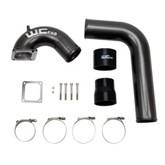 Wehrli Custom Fab 2003-2007 5.9L Cummins 3.5" Intake Horn and Driver Side Intercooler Pipe Sparkle Granny Smith