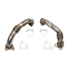 Wehrli Custom Fab 2001-2004 LB7 Duramax 2" Stainless Steel Up Pipe Kit for Single Turbos w/ Gaskets