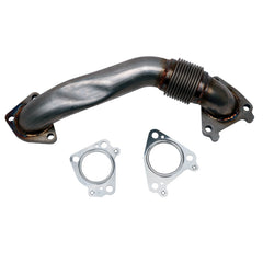 Wehrli Custom Fab 2001-2004 LB7 Duramax 2" Stainless Passenger Side Up Pipe w/ Gaskets (Single Turbo)