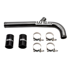 Wehrli Custom Fab 2013-2015 6.7L Cummins Upper Coolant Pipe for Dual Radiators Bengal Silver